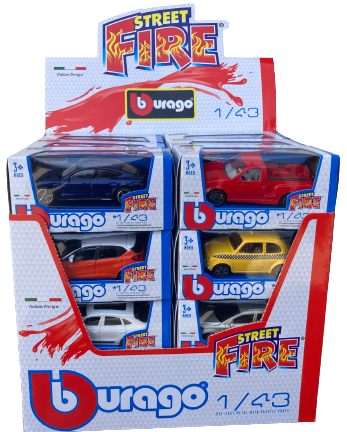 Bburago Street Fire - Коли 1:43, асортимент