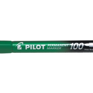 МАРКЕР ПЕРМАНЕНТЕН С ОБЪЛ ВРЪХ PILOT 100 ЗЕЛЕН