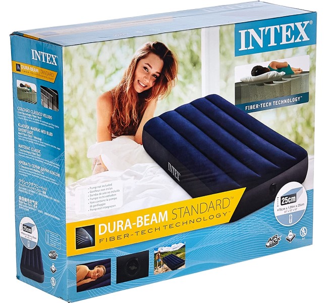Надуваем матрак INTEX Classic Downy, 76 х 191 х 25 см 64756