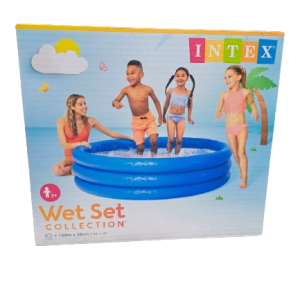 Детски надуваем басейн INTEX Crystal Blue, 168x38 758446