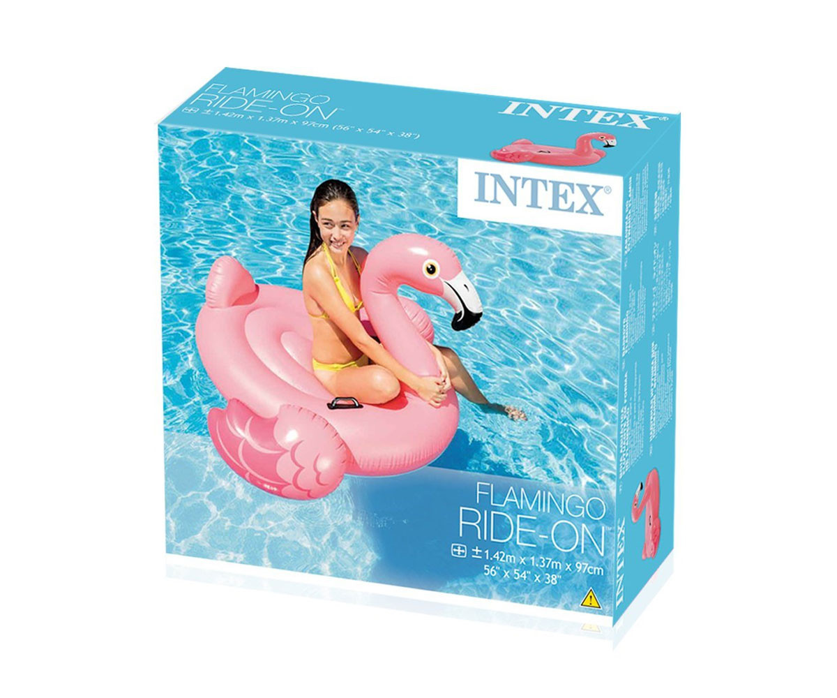 Надуваема играчка Розово фламинго INTEX Flamingo Ride-on 757558