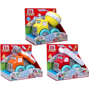 Bburago Junior - Drive 'N Rock строителен камион с батерии, асортимент