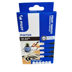 К-т 4 маркера Pilot pintor черни