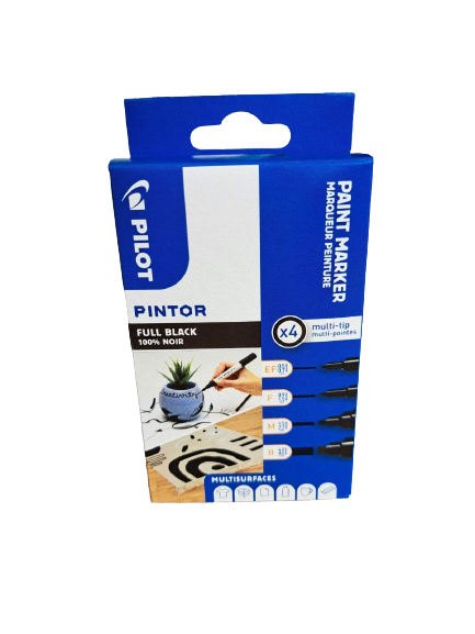 К-т 4 маркера Pilot pintor черни