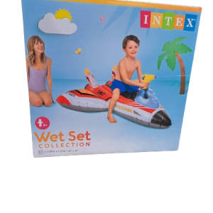 Надуваем изтребител с воден пистолет INTEX, 117 х 117см, асортимент 57536