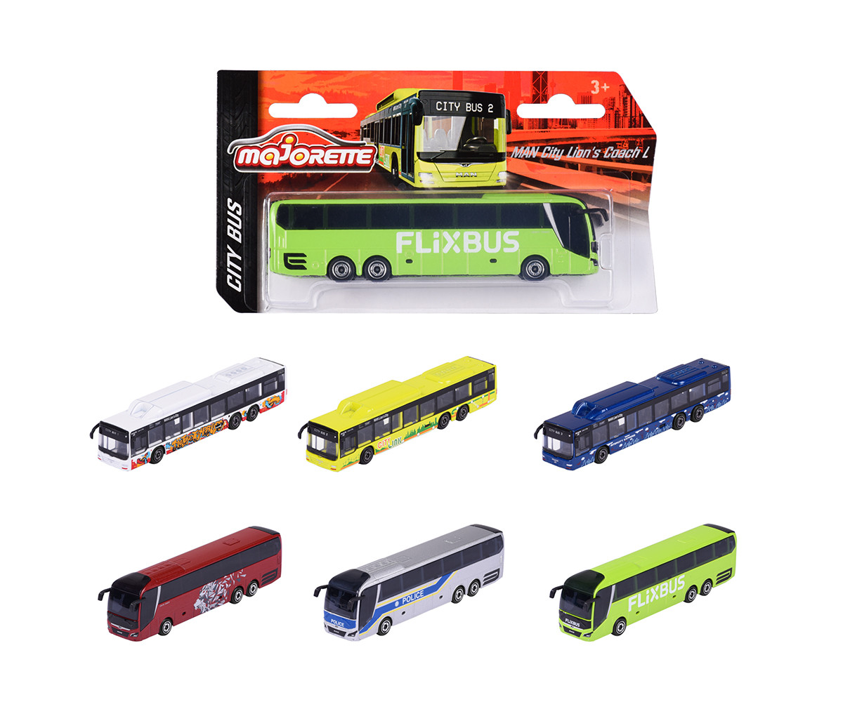 Majorette - Градски автобус MAN, 6 вида 2002