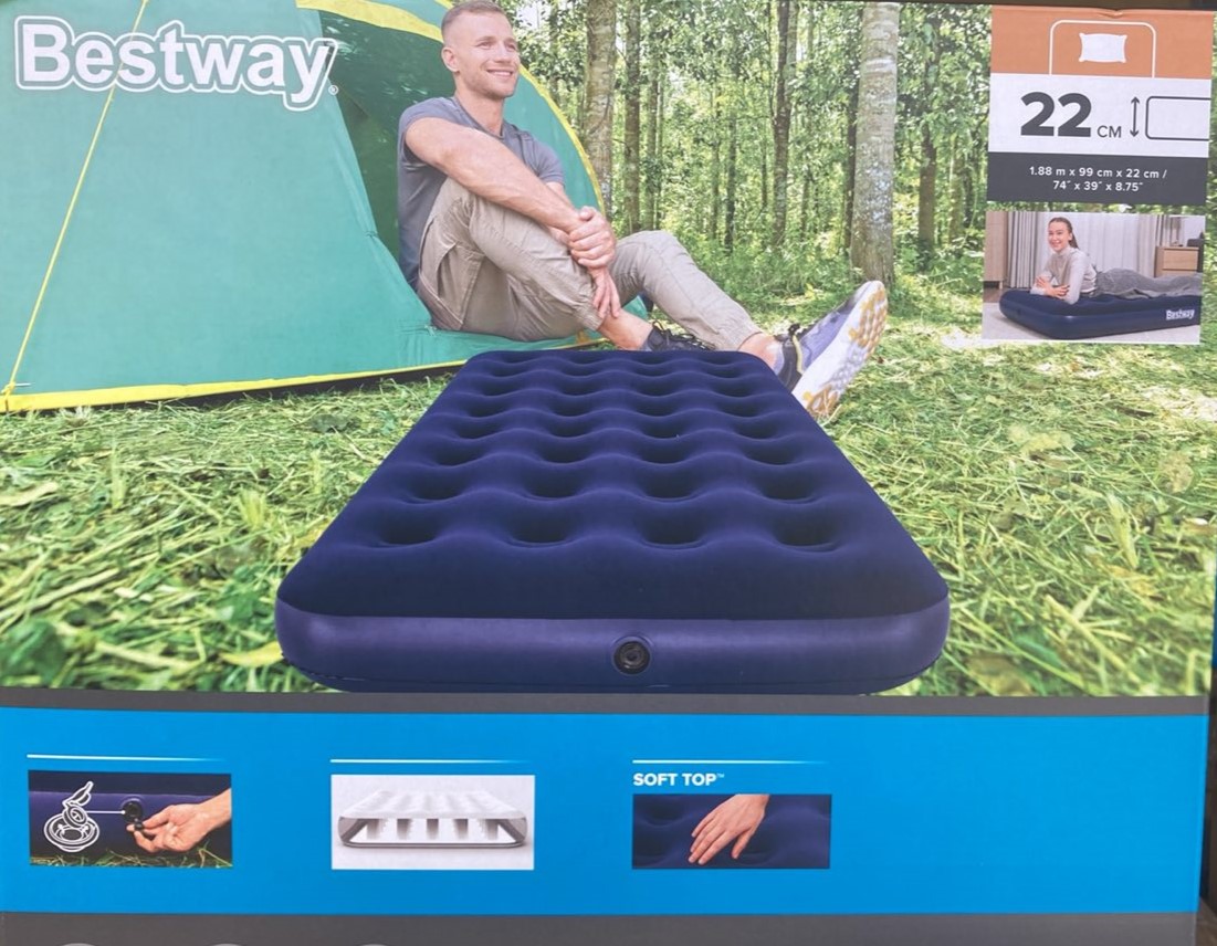 Надуваем дюшек Bestway 188 х 99 х 22cm 67001