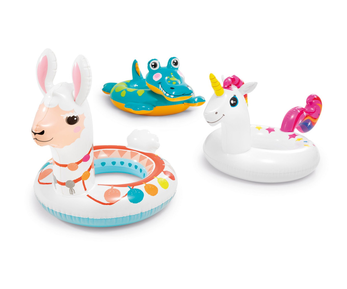 Детски надуваем пояс INTEX Big Animal, асортимент