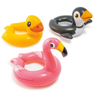 Детски надуваем пояс INTEX Animal Split в плик, асортимент