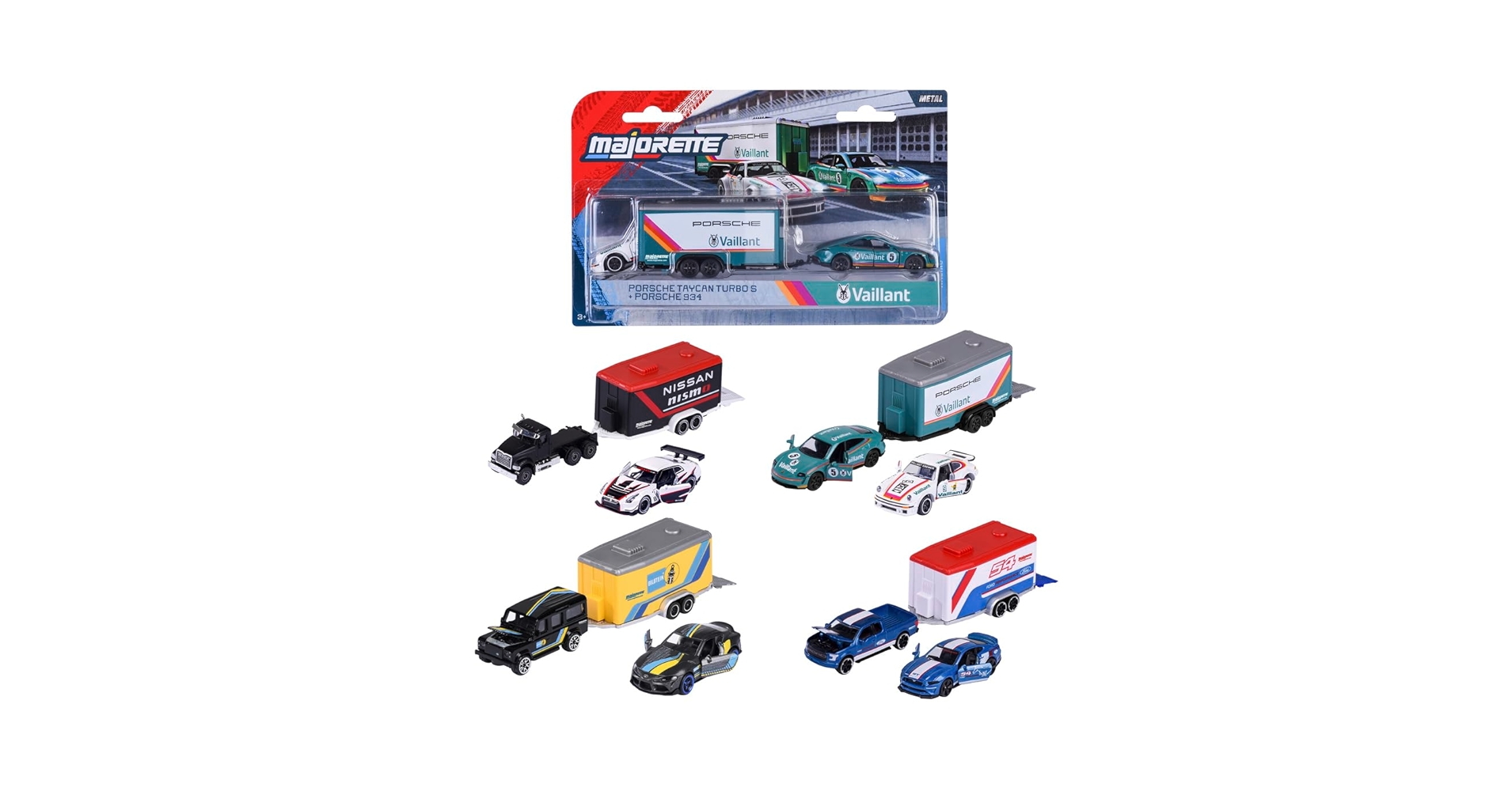 Транспортьор със състезателна кола, 4 вида 3001