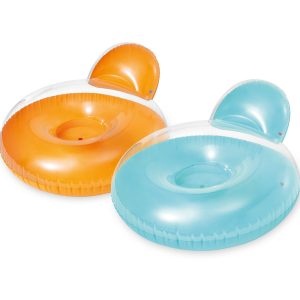 Надуваем шезлонг INTEX Pillow-Back, асортимент