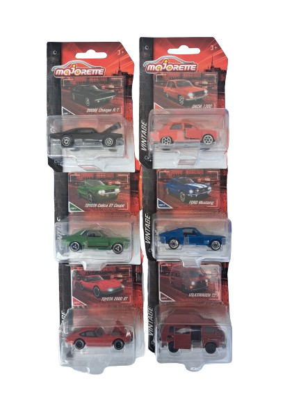 Винтидж кола Мажорет, 7.5 см. 12 вида , асортимент 2010