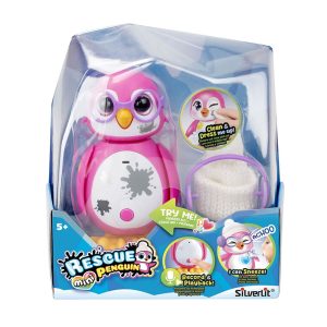 Интерактивен мини пингвин Silverlit, розов