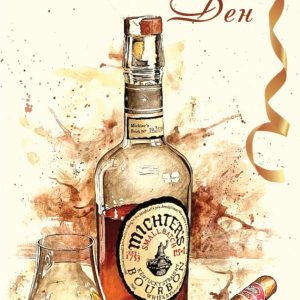 Дървен подаръчен ваучер ,, Честит рожден ден`` мъж