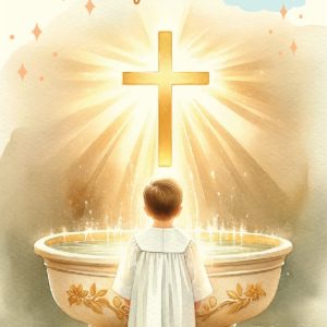 Дървен подаръчен ваучер ,,Честито Свето Кръщение``