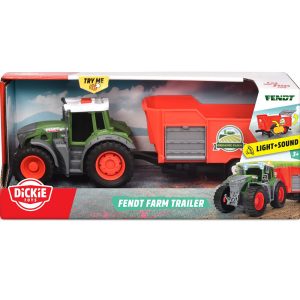 Dickie - Трактор с ремарке Fendt със звук и светлини 26см 4001