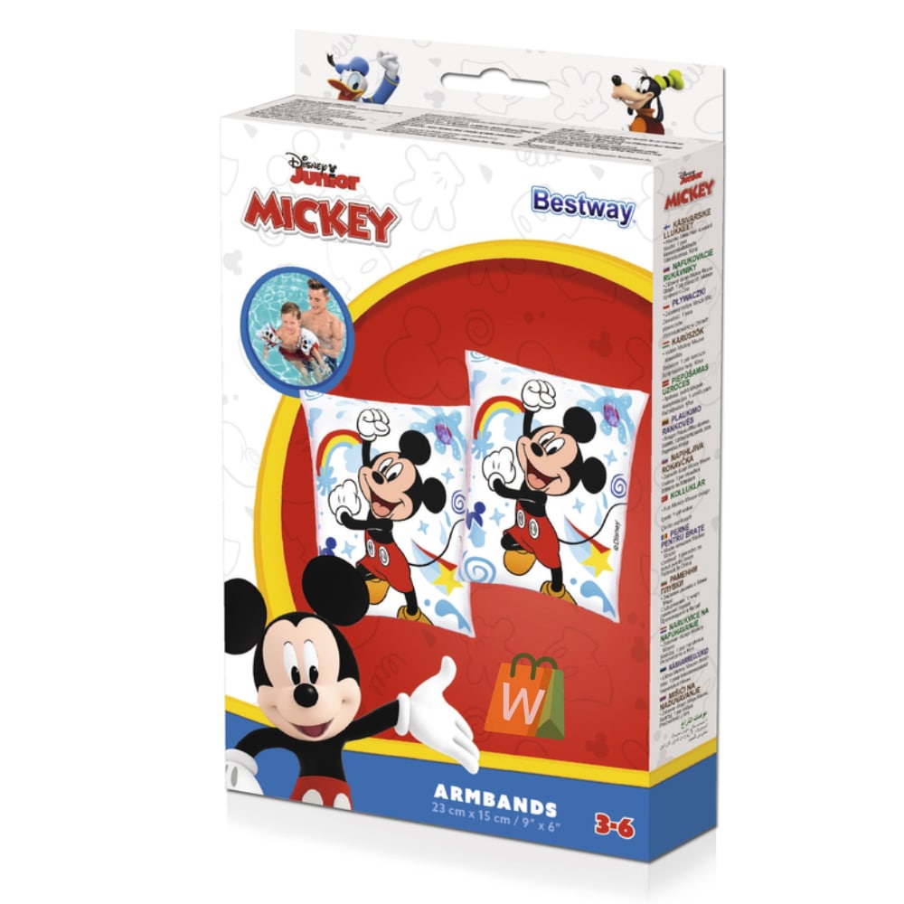 Надуваеми раменки Bestway  Мики маус 23х15см 91002