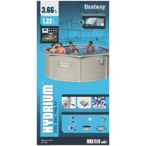Сглобяем басейн Bestway Hydrium 366 х 122см 56574