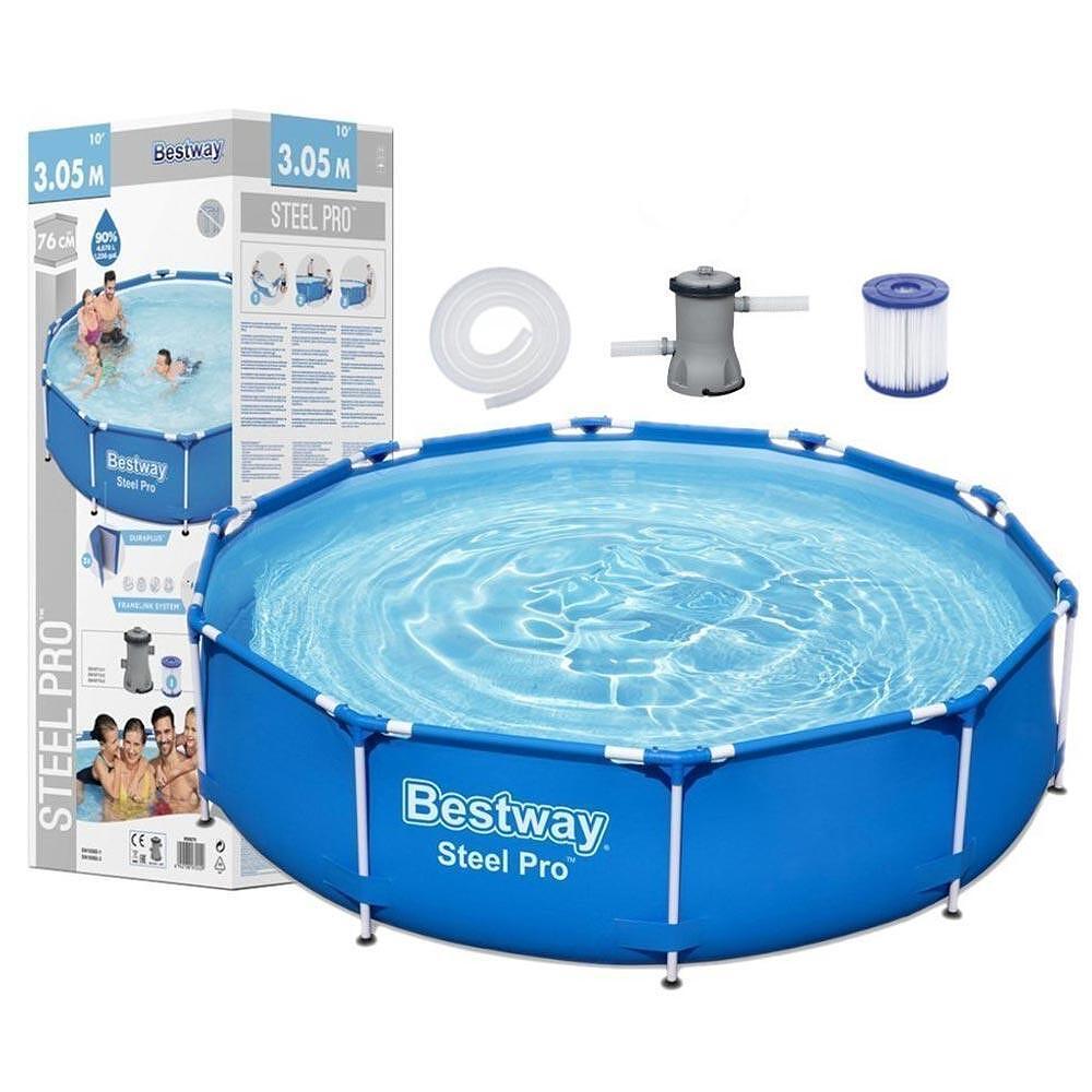 Сглобяем басейн Bestway 305 х 76см с помпа 56679