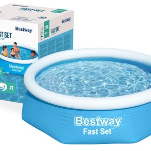 Надуваем басейн Bestway 244 х 61см 57448