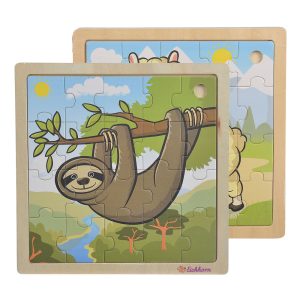 Дървен пъзел Eichhornc с животни, 5 вида 5409