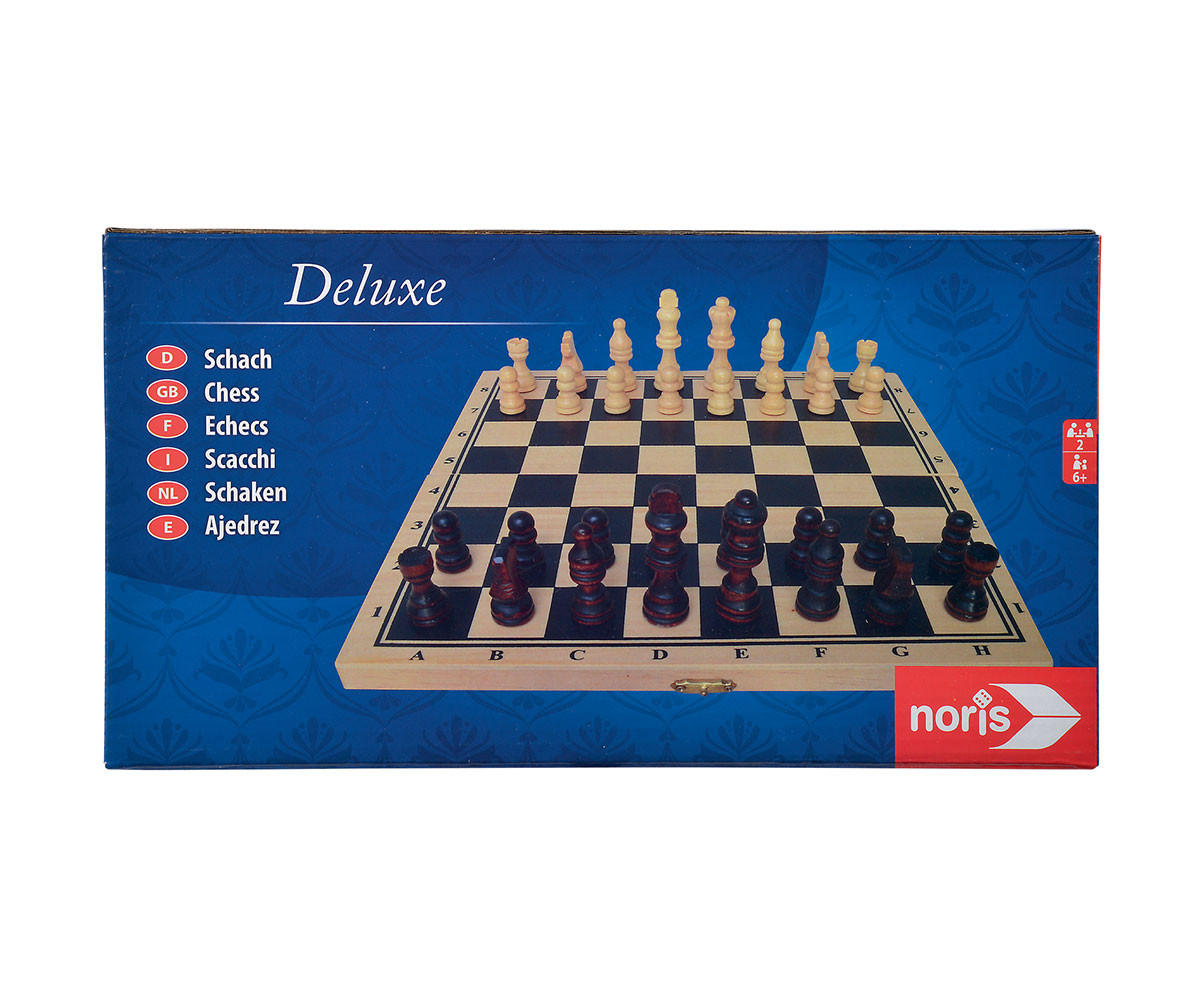 Дървен шах Delux Noris 8014