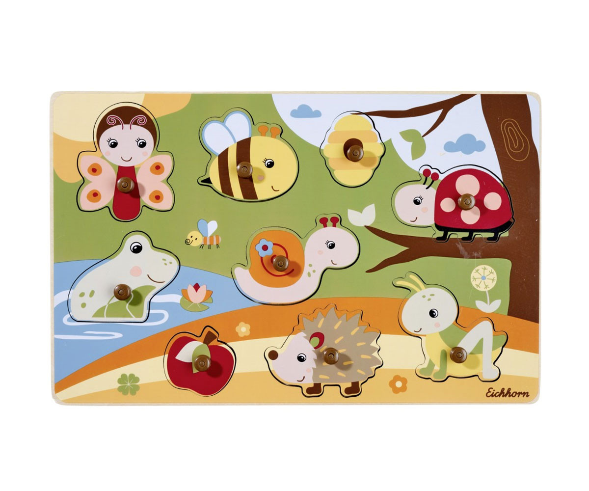 Дървен пин пъзел Eichhornc, 2 вида 6841