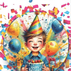 Дървен подаръчен ваучер ,, Честит рожден ден`` момче