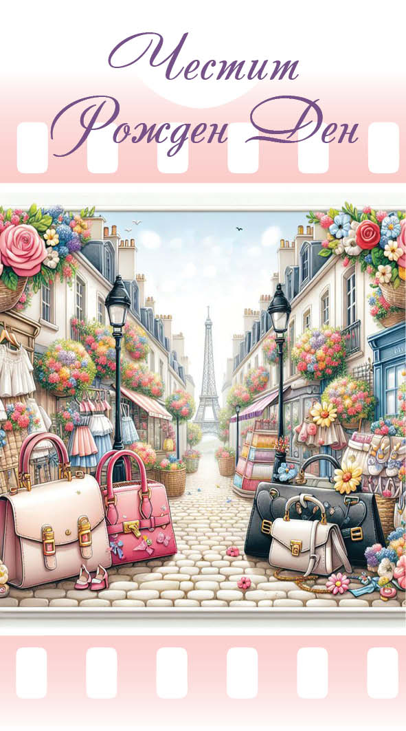 Дървен подаръчен ваучер ,, Честит рожден ден``