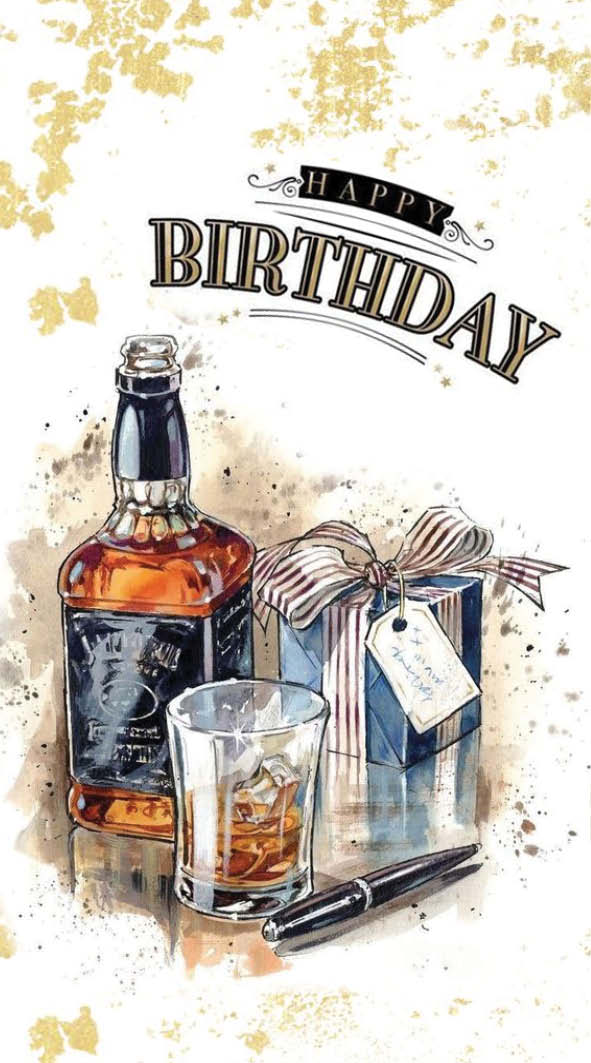 Дървен подаръчен ваучер ,, Happy birthday`` мъж