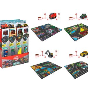 Dickie - Килимче с градки улици и 1 микро автомобил 6018