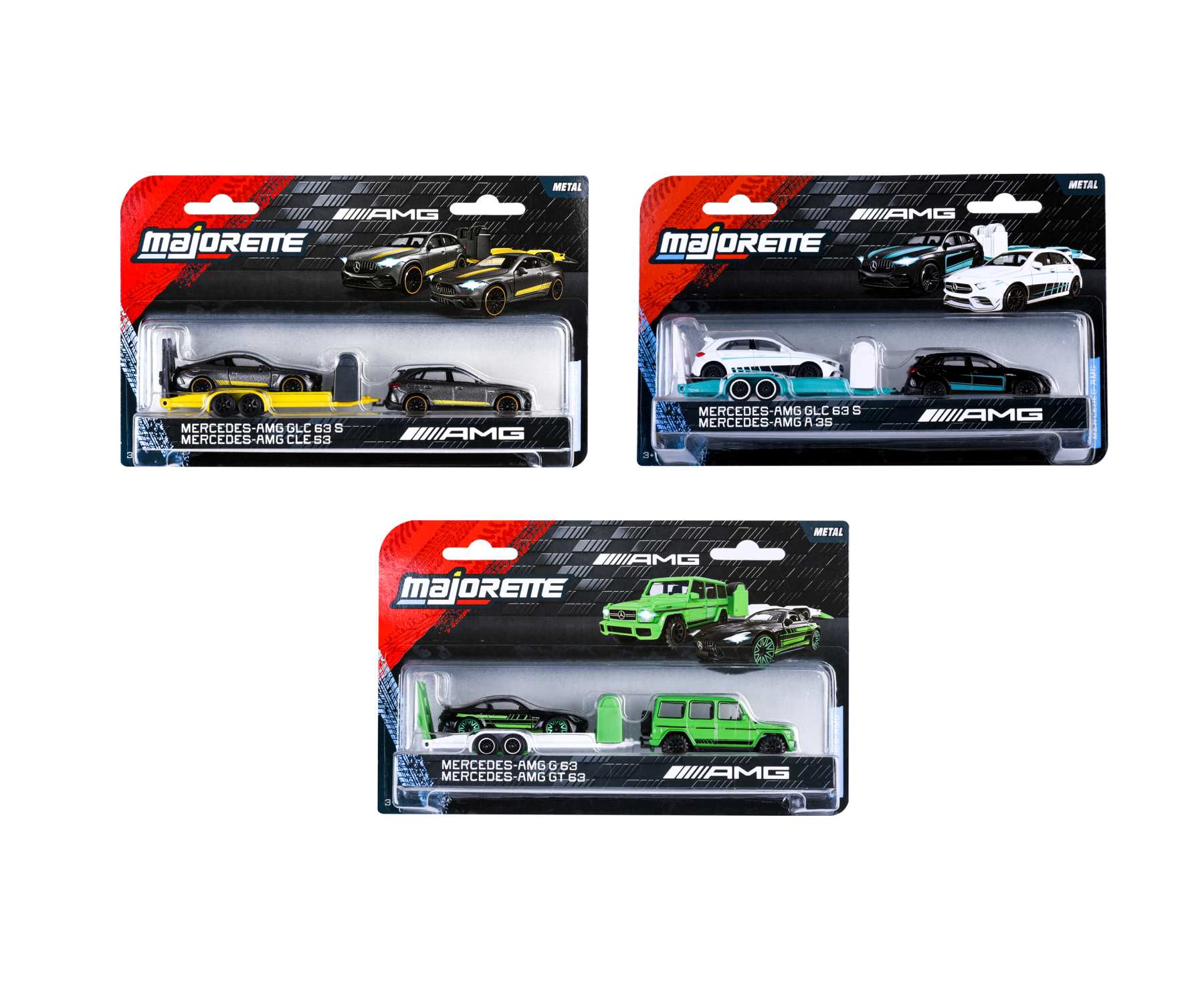 Majorette - Mercedes-AMG 2 коли с ремарке, 3 вида 3000