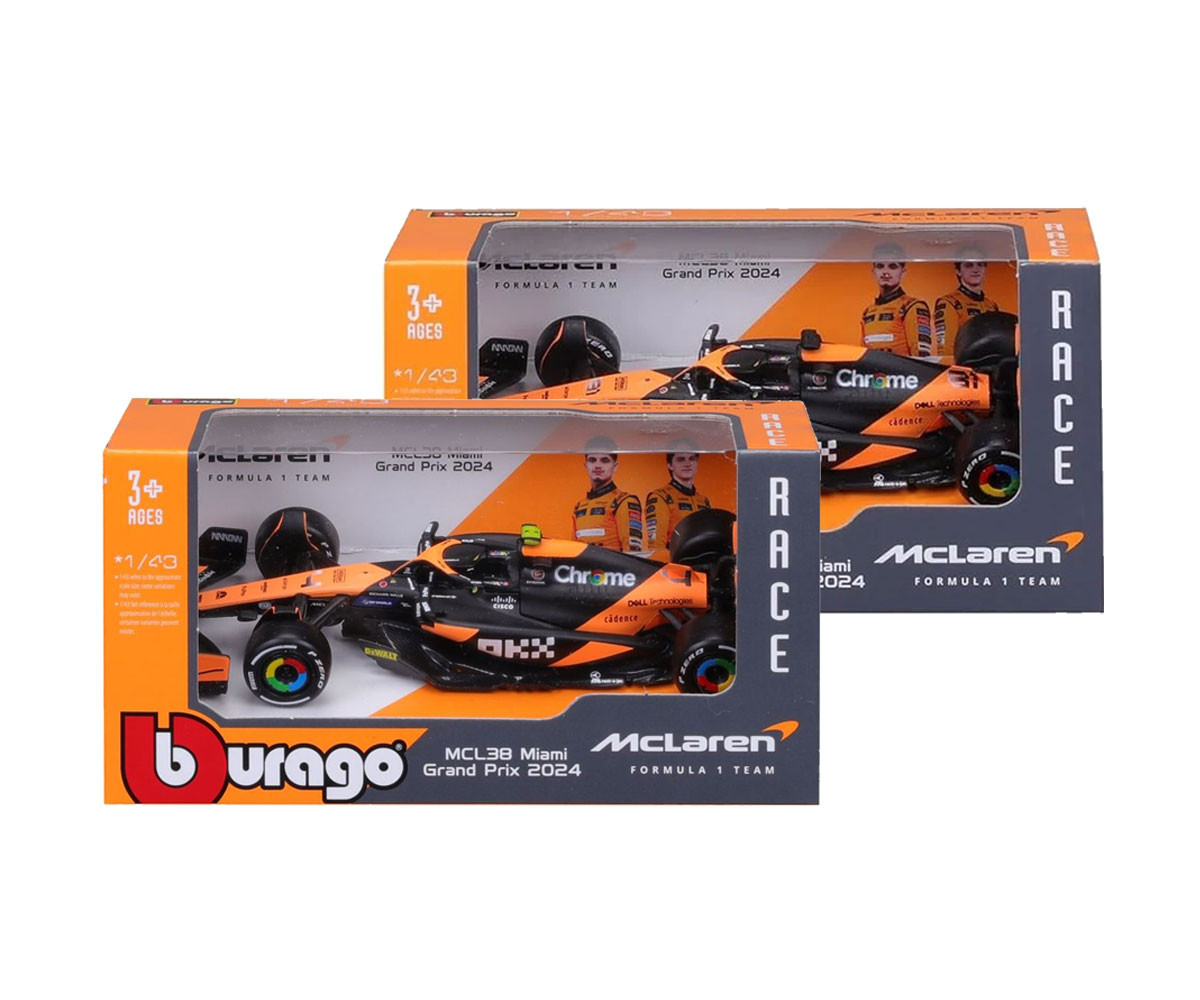 Bburago F1 - модел на кола 1:43 - McLaren MCL38 2024