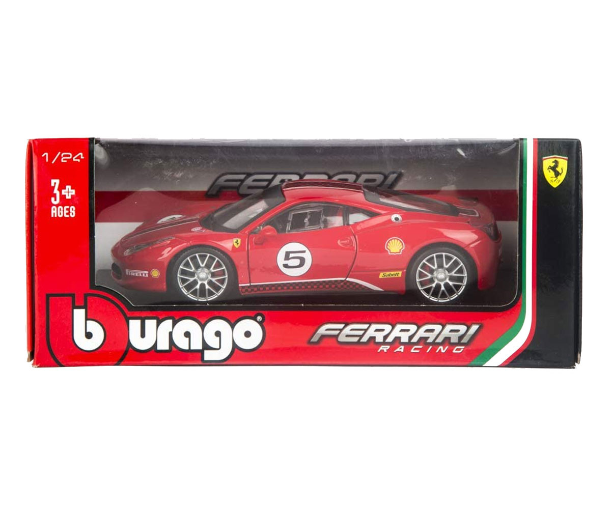 Bburago Ferrari - модел на кола 1:24 - Ferrari Race 458 Challenge
