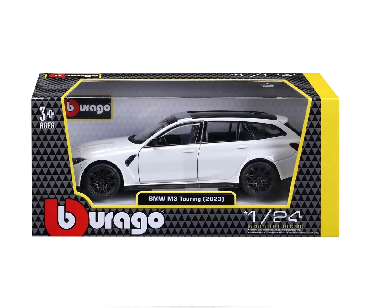 Bburago - модел на кола 1:24 - BMW M3 Touring (2023) бяла перла